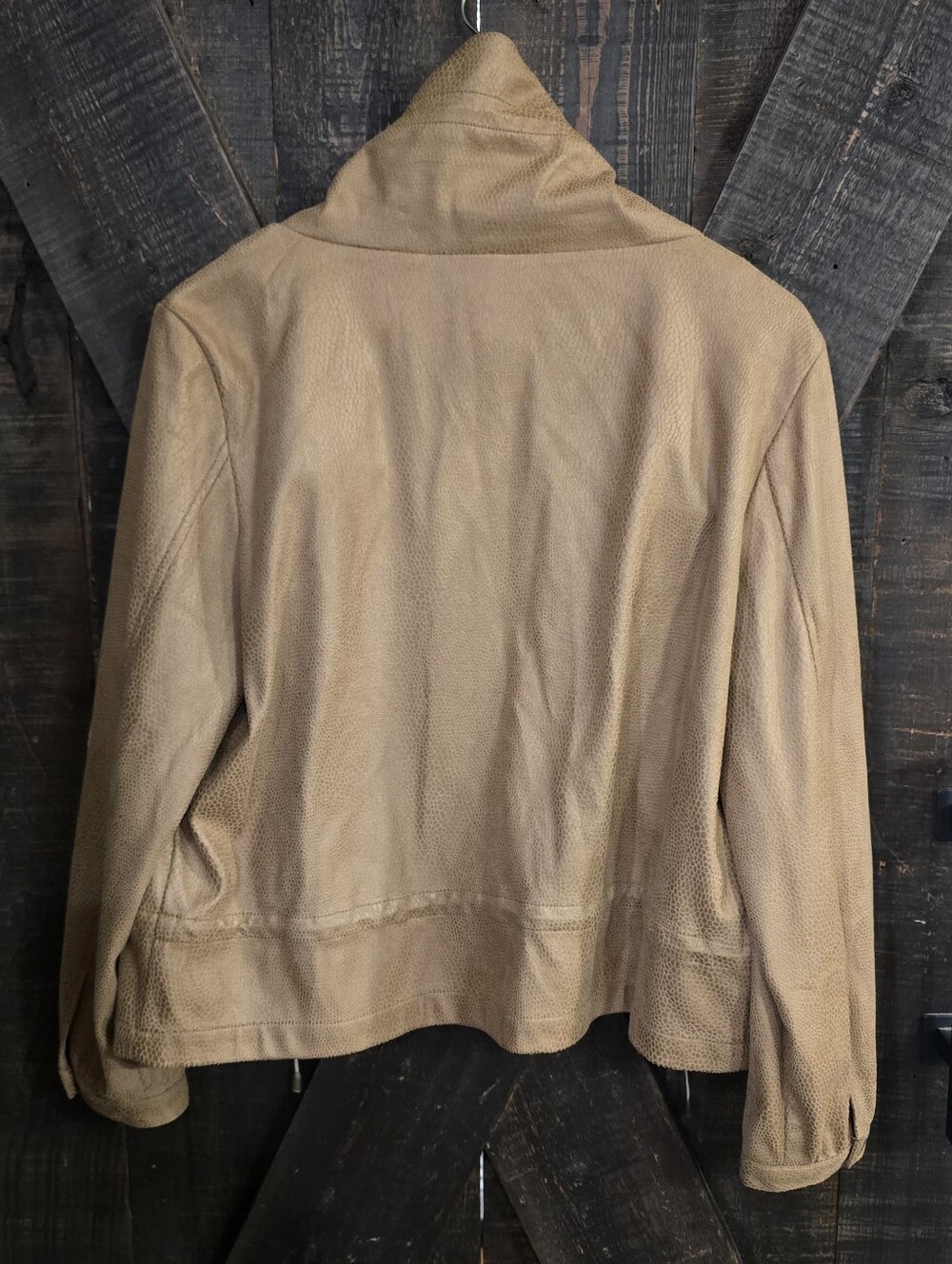 Ruby Rd. Women's Tan Zip-Front Lightweight Jacket Large - Picture 8 of 8